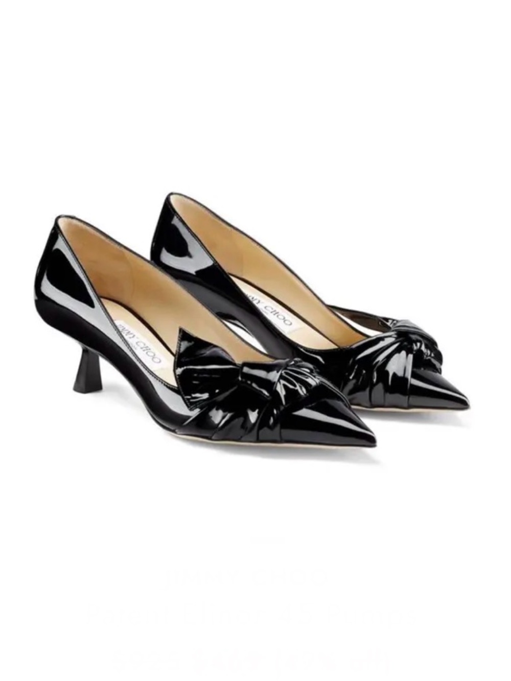 Jimmy Choo Elinor Patent Kitten Heels
